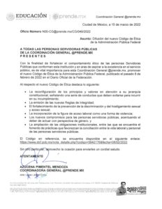 Difusión del Nuevo Código de Ética de la Administración Pública Federal