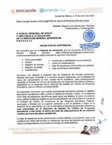 Registros de Asistencias, Periodos Vacacionales y Compensación