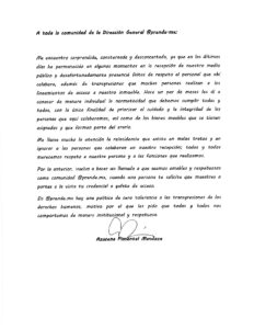 Escrito a la comunidad @prende.mx
